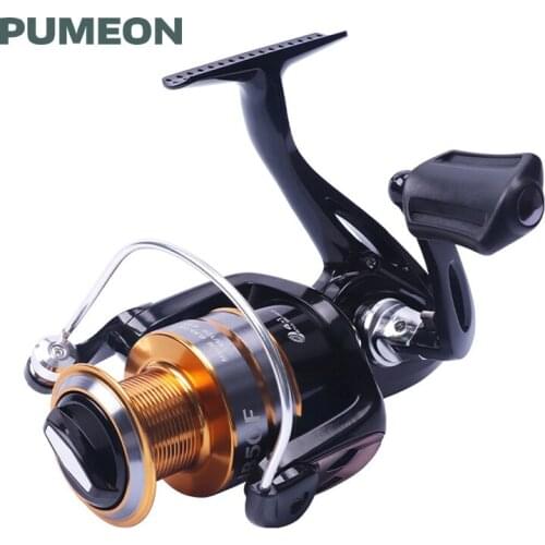 PUMEON Fishing Reel 5.1:1 Gear Ratio 8+1 Bearings 10KG Max Drag Lightweight Metal Spool Spinning Reel Left/Right Hand Wheels
