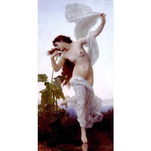 Handmade Oil painting reproduction L'aurore aka Dawn by William Bouguereau