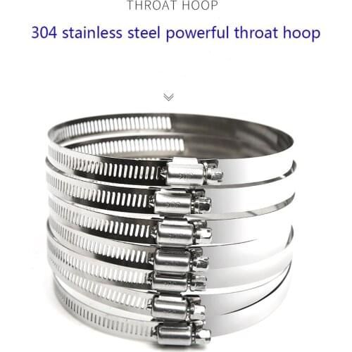 304 stainless steel clamp pipe clamp strong hose clamp hoop clamp pipe clamp water pipe bracket buckle indoor and outdoor