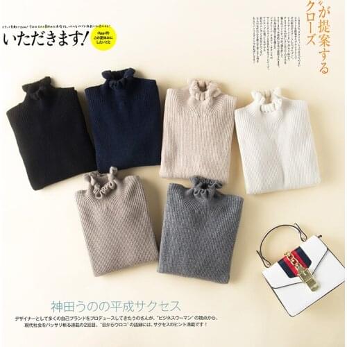 Womens Flowers Turtleneck Sweaters And Pullovers Ladies Elastic Ribbed Warm Black Grey Blue Sweater Women Jumper New Fashion