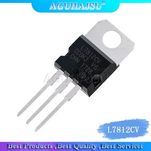 10pcs/lot 7812 three-terminal voltage regulator circuit + 12V L7812CV TO-220 new original