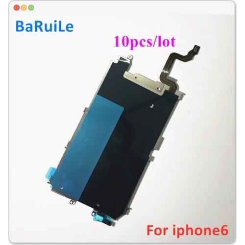 BaRuiLe 10pcs LCD Screen Back Metal Plate Shield for iPhone 6 Plus 6G Backplate Home Button Expand Flex Cable Replacement Parts