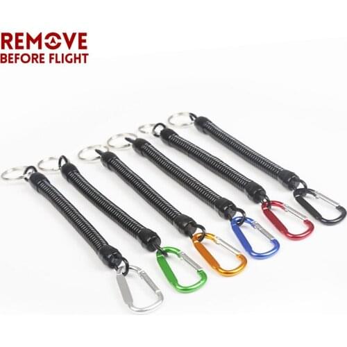 2 PCS/Lot Fashion Multifunctional Key Ring Spring Coil Key Chains Jewelry Key Rings Fishing Lanyards Fishing Tackle Accessories