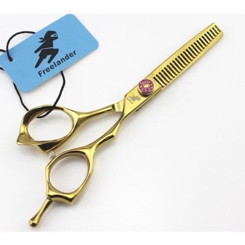Freelander 5inch Gold Small Scissors Liu Haircut &amp Repair Eyebrows Cutting Thinning Hair Scissors Professional High Quality
