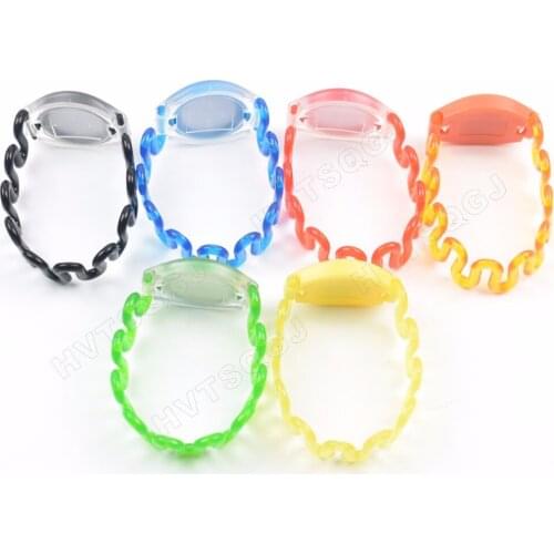 50pcs China product ABS 125khz Passive Cheap Rfid Wristband/bracelet