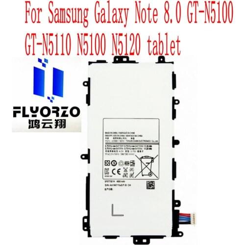 High Quality 4600mAh SP3770E1H Battery For Samsung Galaxy Note 8.0 GT-N5100 GT-N5110 N5100 N5120 tablet