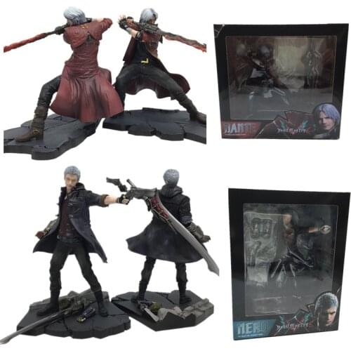 ARTFX J Devil May-Cry NERO DANTE Statue PVC Action Figure Collection Model Toy Gifts 28cm