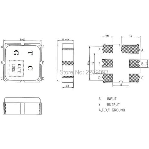 Free Shipping! 100% New Original 5pcs/lot TA881GG TA881 TA881GG TA 881GG SAW Filter 881.5MHz SMD3.0*3.0 for CDMA