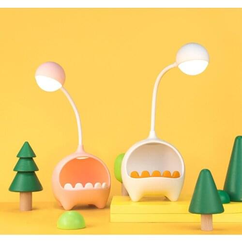 Big Mouth Monster Storage Reading Lamp Stepless Dimming Learning Small Desk Lamp Rechargeable Night Light Bedside Lamp