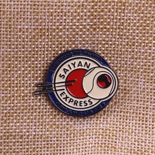 Saiyan Express brooch outer space future world Badge anime inspired enamel pin manga art jewelry
