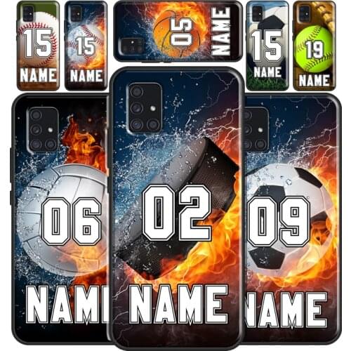 PERSONALIZED NUMBER NAME Hockey BASKETBALL Case For Samsung A32 A12 A42 A52 A72 A02 A10 A20 S A40 A50 A70 A21S A20e A31 A51 A71