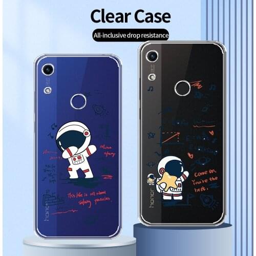 For Honor 8A Case Clear Soft Case For Huawei Honor 8A 6.09" Fashion Pattern Cover For Honor 8A 8a Transparent Phone Shell Fundas