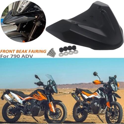 Black For 790 Adventure ADV motorcycle accessories Front Fender Mount Holder Beak Hugger Wheel Cover Fairing Extension NEW