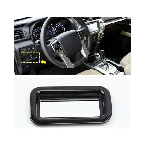 Black Middle Console Control Button Cover Trim 1pcs For Toyota 4Runner 2010-2019