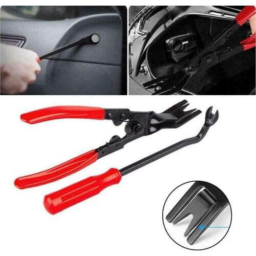 2Pcs Car Headlight Repair Installation Tool Trim Clip Removal Pliers Van Door Panel Fascia Dash Upholstery Remover Tool
