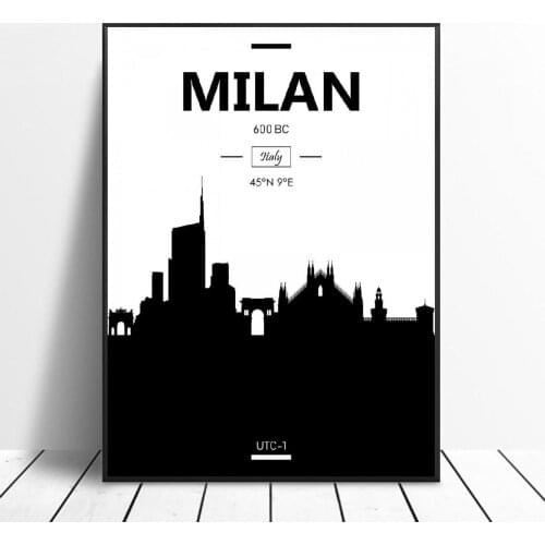 Milan Canvas Painting Wall Art Pictures Prints Home Decor Wall Poster Decoration for living Room