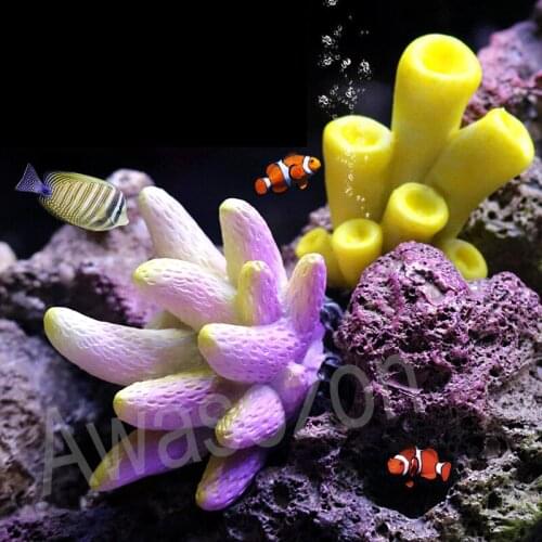 Colorful Underwater Simulation Vivid Aquarium Resin Coral Fish Tank Aquarium Decoration Artificial Coral Fish Tank Ornaments