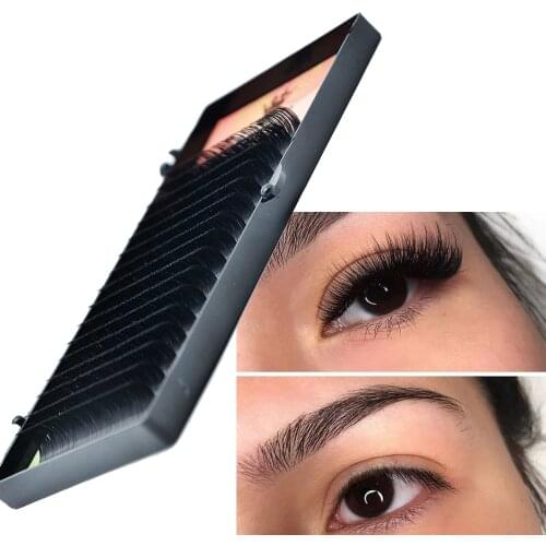 MASSCAKU Custom Your Logo Individual Classic Eyelash Extension Silk Lashes Russian Volume makeup maquiagem cilios