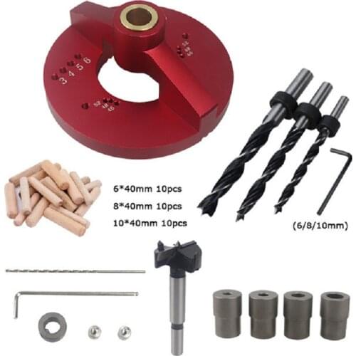 Multifunctional 35MM Cup Hinge punch jig Hole Drill Guide + Forstner drilling Bit Wood Cutter Carpenter Woodworking DIY Tools