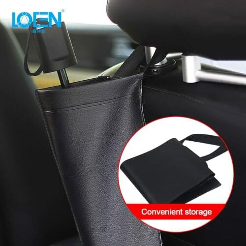 New 2019 Practical imitation leather car seat hanging umbrella holder storage bag waterproof bag folding 60cm*15.5cm Universal