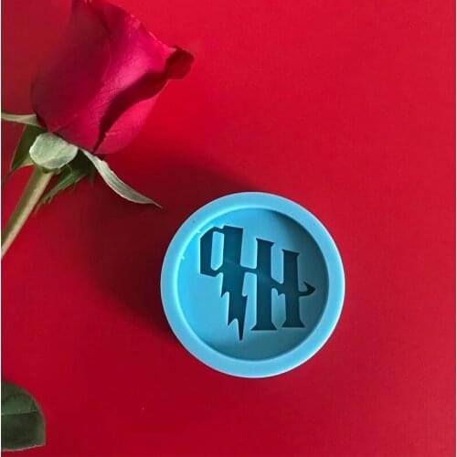 NewHP Letters Phone Grip Silicone Mold DIY Badge Reel Craft Keychain Epoxy Resin Molds Pendant Necklace Jewelry Making Moulds