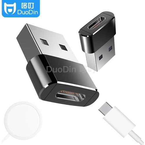 The New Type-C Adapter USB Charging Wire Head Portable Power Supply USB to USB-C Aluminum Alloy Mag Safe Adapter