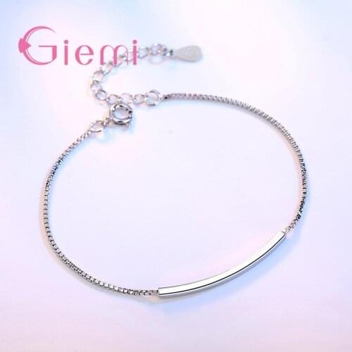 Promotion Women Jewelry Trendy Box Link Chain Bracelets for Women Wedding Gifts Simple Design Metal Bijoux Hot Sale