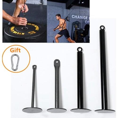 Gym DIY Fitness Dumbbell Barbell Loading Pin Pulley Cable System Attachment Weight Lifting Plates Bracket Home Strength Workout