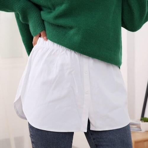 In Spring Winter Sweter Is Folded Worn women Bottomed Skirt Shirt Fke Hem Cover Skirts Womens Short Skirt Micro skirt Fashion