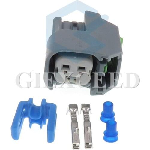 2 Sets 2 Pin 15419715 15423278 Automotive Connector EV6 Fuel Injector Plug Speaker Harness Socket For BUICK