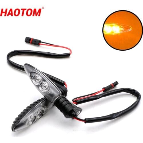 2PCS Motorcycle Front or Rear LED Turn Signal Indicator Light Blinker For BMW HP4 S1000R S1000RR S1000XR R1200GS R1200R R1200RS
