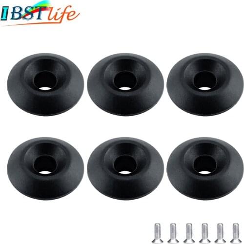 6 PCS Kayak Canoe Plastic Deck Line Guides Outfitting Nylon Round Shape Rope Guides Boat Rowing Boat Dinghy Rigging Accessories