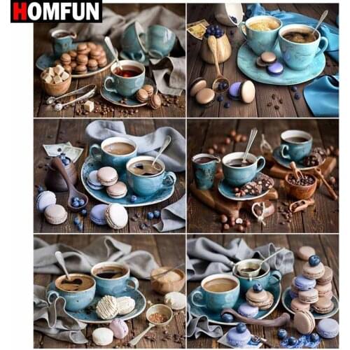 HOMFUN Diamond Painting Full Square/Round Diamond "Coffee beans"Pattern Embroidery Cross Stitch 5D Rhinestone Painting