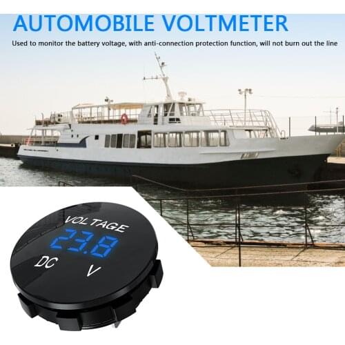 D3 Auto Truck Refit Accessories Digital Panel Voltmeter Universal Car UTV ATV Voltage Meter with LED Display