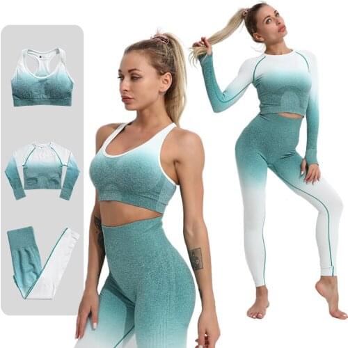 Seamless Tie dye Yoga Set Fitness Suit Bar Sports Outfit Women Sportswear Workout Clothes For Woman Gym Clothing Athletic Wear