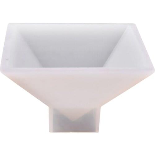 Large Pyramid Shape Diy Silicone Jewelry Mold Making Ornament Craft Mould 9.5X9.5X6Cm