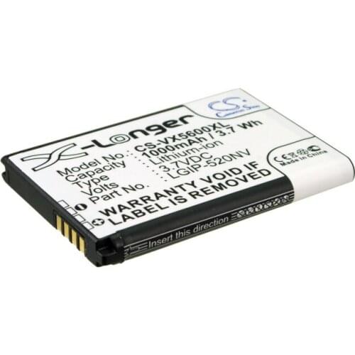 CS 1000mAh battery for LG Accolade,Cosmos Touch VN270,Extravert,MN270,MN270 Beacon,Revere LG-VN150PP,UN150 Envoy