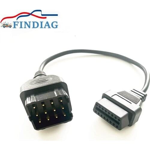 For GAZ 12PIN Truck Diagnostic Cable OBD2 Connector Cable 12Pin Male to 16Pin Female Adapter Work With TCS CDP PRO DLC