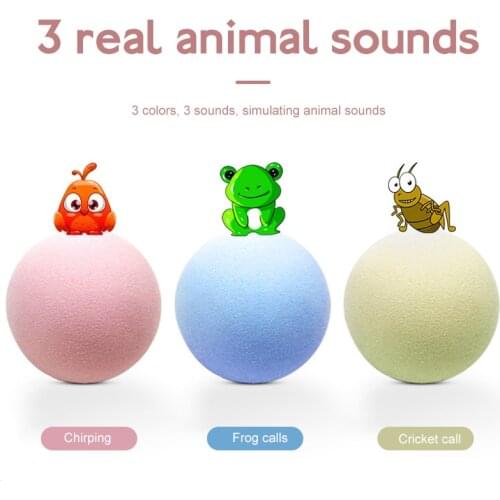 1PC Pet Supplies Gravity Ball Wool Ball Sounding Cat Interactive Toys Catnip Toys Insect Calling Christmas Cat Toys Dropshipping