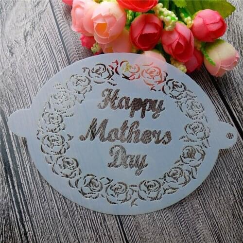 Scrapbooking tool card DIY album masking spray painted template drawing cake stencils laser cut template Pattern and letterST61