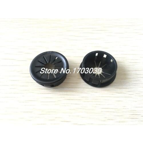 27.5mm Mount Hole Insulation Black Plastic Cable Snap Bushing Grommet 20 Pcs