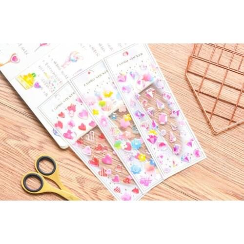 Creative crystal stickers diy decoration Diary Book Planner sticker for album scrapbooking Decoration papeleria sale