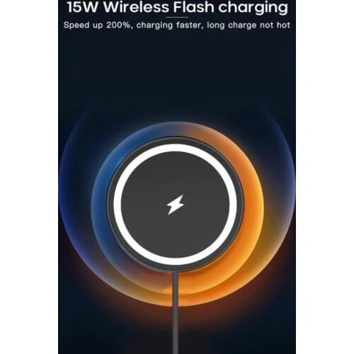 Fast Charging Magnet Car Phone Stand 15W Magnetic Car Wireless Charger For IPhone 12 Pro Mini For Case Phone Holder 360 Degree