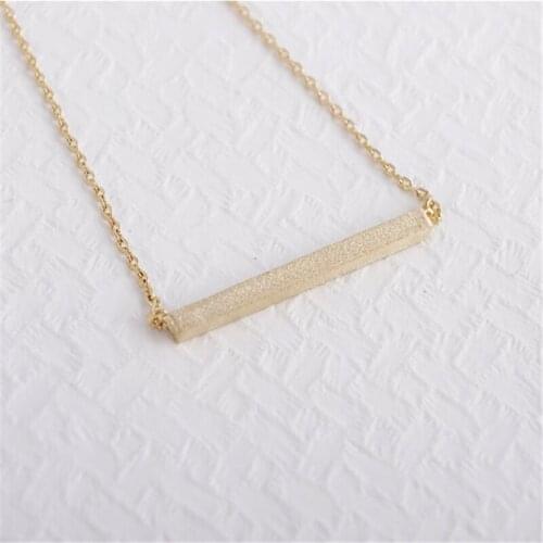 Fashion rectangular pattern necklace necklaces for women design chain of clavicle