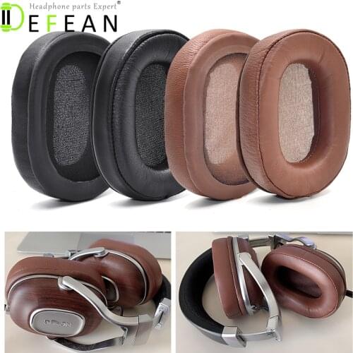 Defean Genuine Leather Memory Foam Ear pads for Denon AH-MM400 Music Maniac 400 Headphones