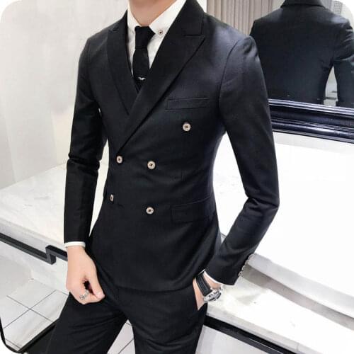 Latest Coat Pant Designs Black Men Suits Prom Party Custom Men Wedding Suits White Groom Tuxedos Slim Fit Terno Masculino 2Piece