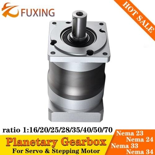 PLF85A Ratio15 20 25 35 40 50:1 Nema 33 34 Stepping Motor 80mm 750w 1kw Servo Motor Speed Reducer Precision Planetary Gearbox