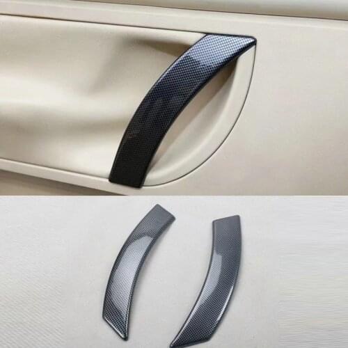 Fit For Volkswagen Beetle 2003-2010 2PCS Carbon Fiber ABS Car Door Interior Handle Bowl Protector Cover Trim Molding Car Styling