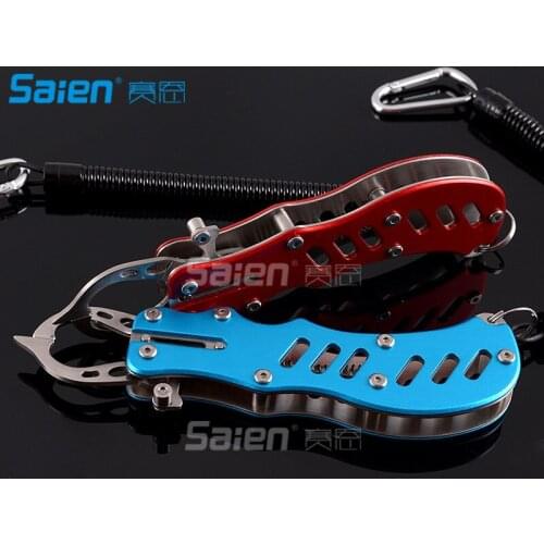 Stainless Steel Fishing Pliers Saltwater Aluminum Handles Tools for Cutting Braid Line and Remove Hooks Lure with Sheath and Lan