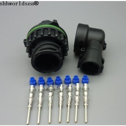 Shhworldsea 4sets 7 Pin 1718230-1 male Auto Sensor plug Car oil exploration,railway Waterproof connector IP67/69 temp resistance